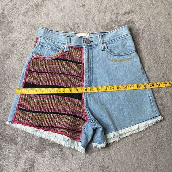 COPY - Urban Outfitters BDG A-Line High Rise Boho Cutoff Denim Blanket Patchwor… - Picture 15 of 15